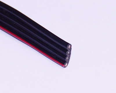 玄色4并排硅胶线